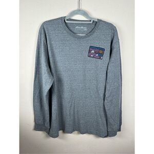 Eddie Bauer Long Sleeve Mountain graphic Men's shirt sz 2XL